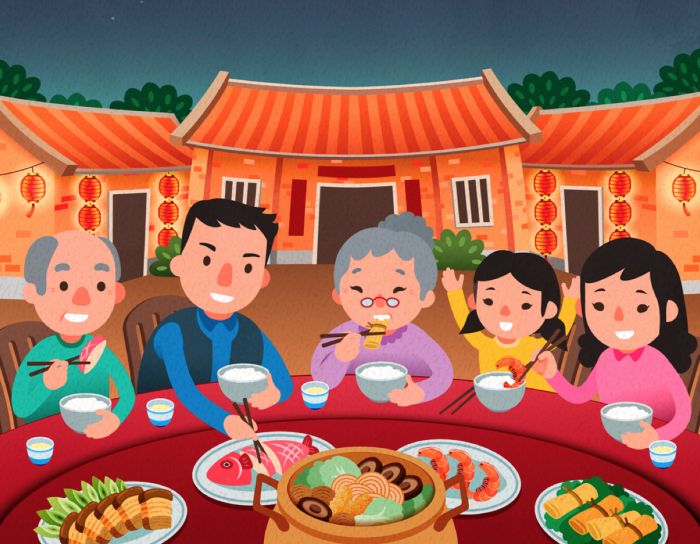 Detail Gambar Karikatur Makan Malam Bersama Keluarga Nomer 27