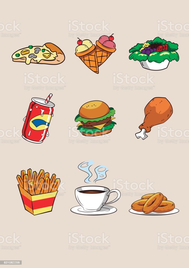 Detail Gambar Karikatur Makanan Dan Minuman Nomer 9
