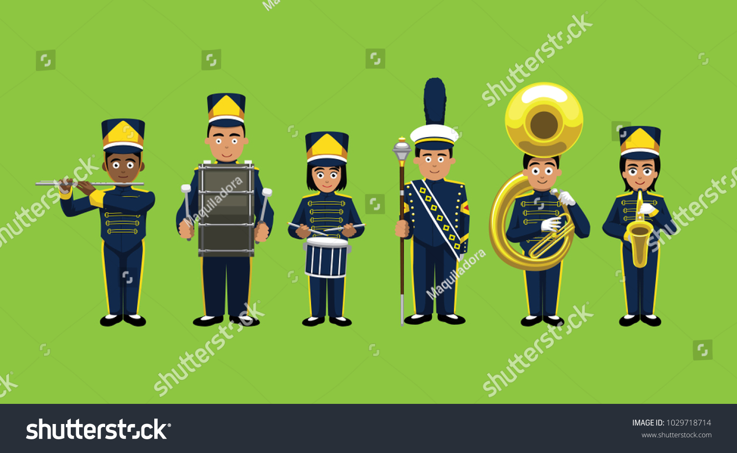 Detail Gambar Karikatur Marching Band Png Nomer 29