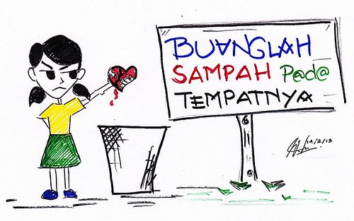 Detail Gambar Karikatur Membuang Sampah Nomer 35