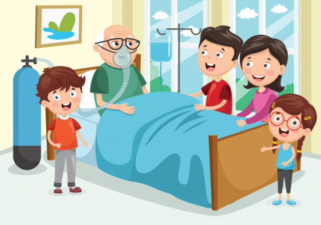 Detail Gambar Karikatur Menjenguk Teman Yang Sakit Nomer 4