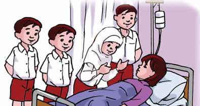 Detail Gambar Karikatur Menjenguk Teman Yang Sakit Nomer 48