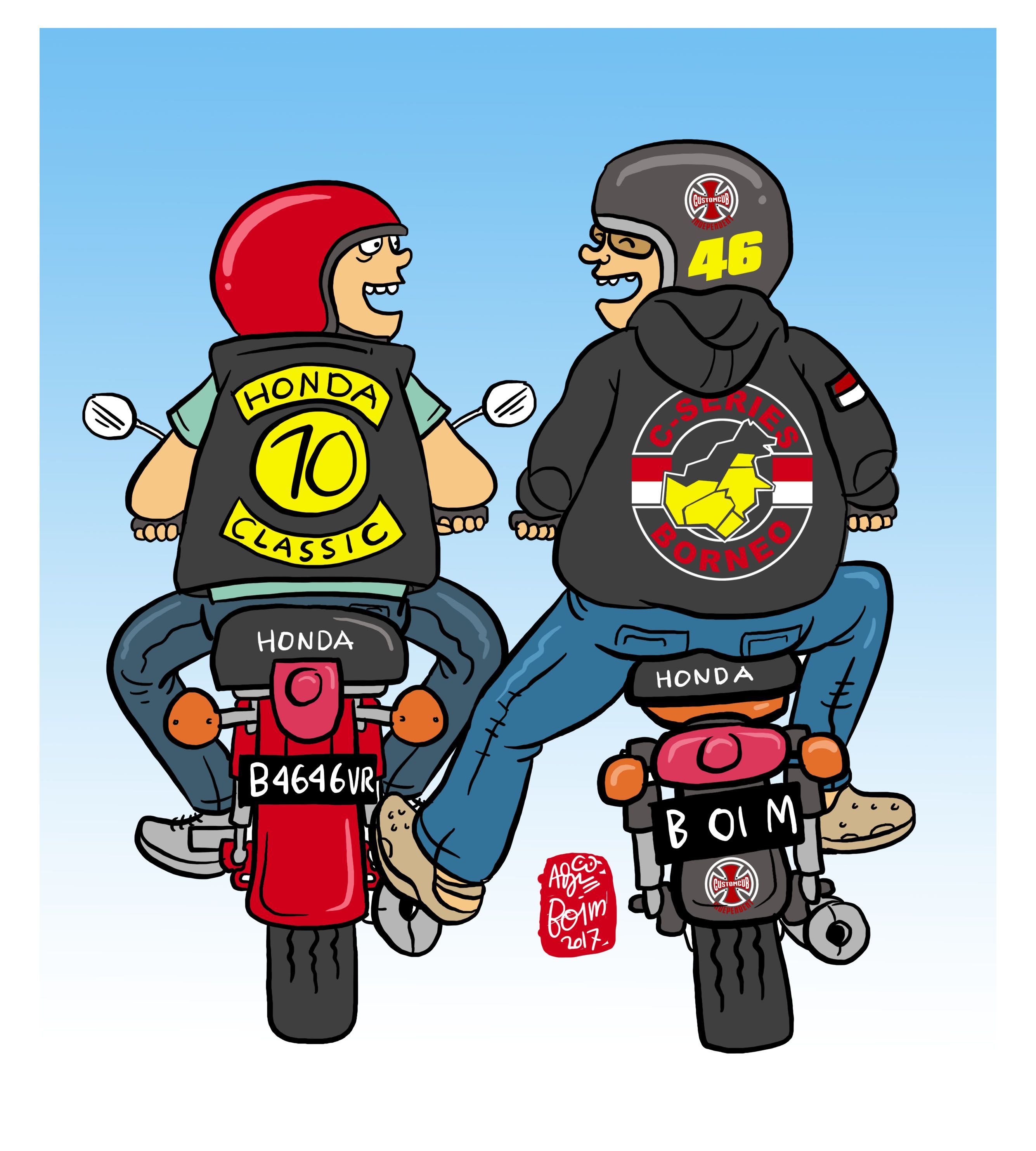 Gambar Karikatur Motor Cb - KibrisPDR