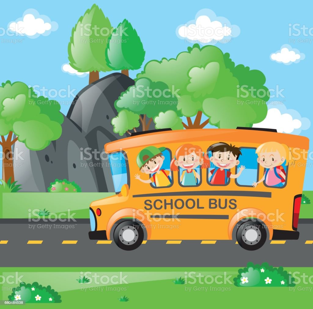 Detail Gambar Karikatur Naik Bus Nomer 54