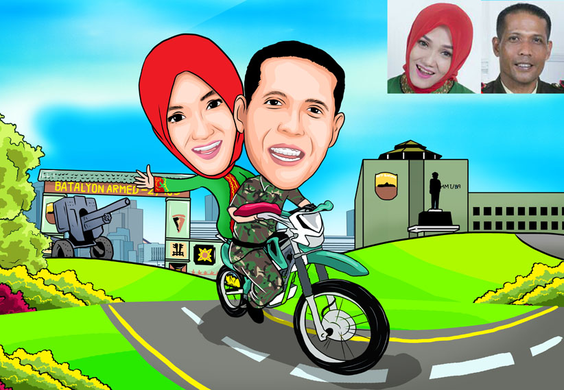 Detail Gambar Karikatur Naik Motor Nomer 45