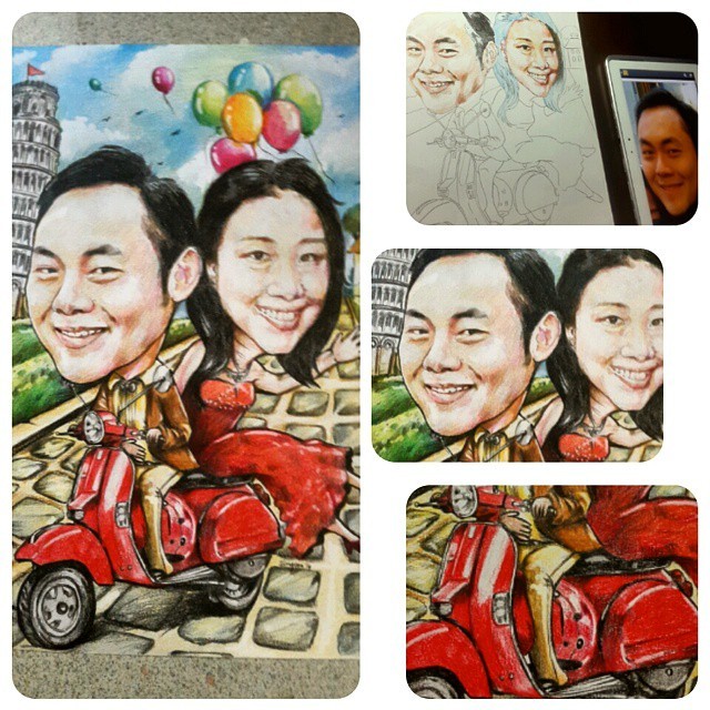 Detail Gambar Karikatur Naik Vespa Nomer 17