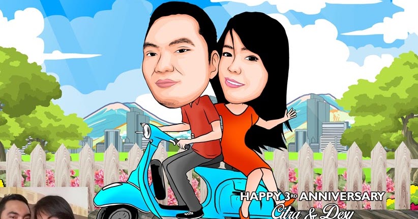 Detail Gambar Karikatur Naik Vespa Nomer 40