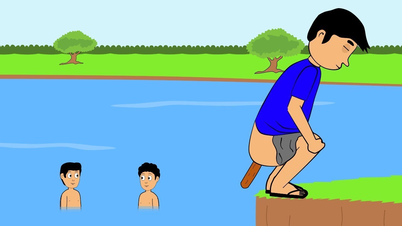 Detail Gambar Karikatur Orang Berenang Nomer 9