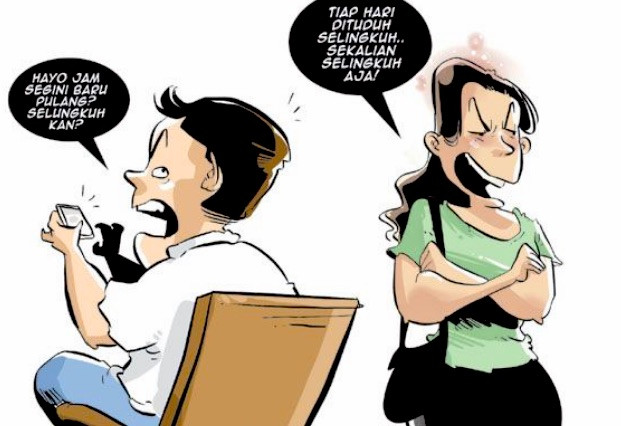 Detail Gambar Karikatur Orang Selingkuh Nomer 15