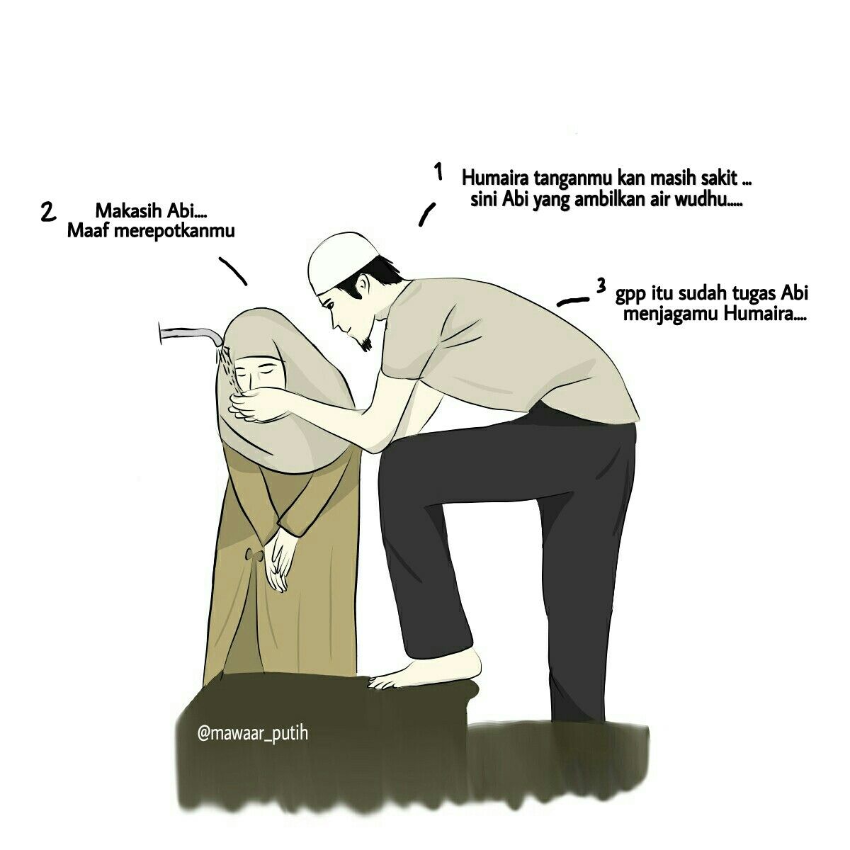 Detail Gambar Karikatur Orang Sujud Nomer 23