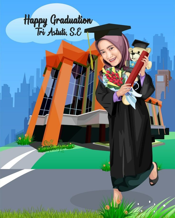 Detail Gambar Karikatur Orang Wisuda Nomer 12