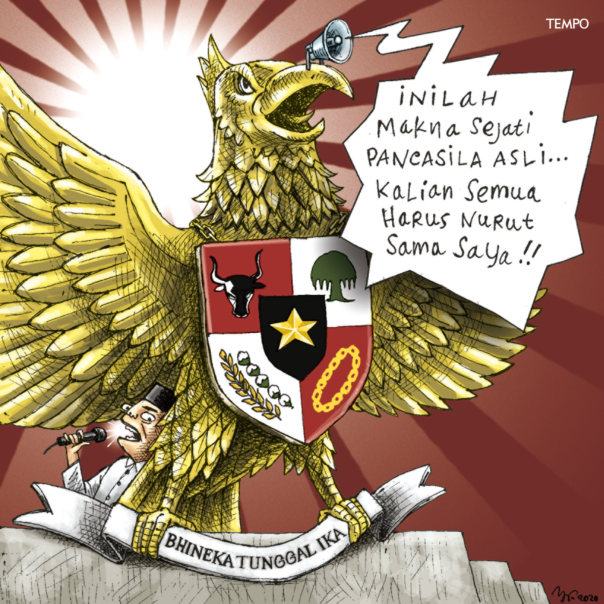 Gambar Karikatur Pancasila - KibrisPDR