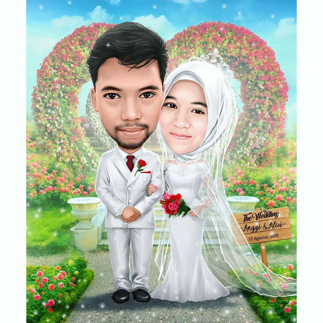 Detail Gambar Karikatur Pengantin Nomer 4