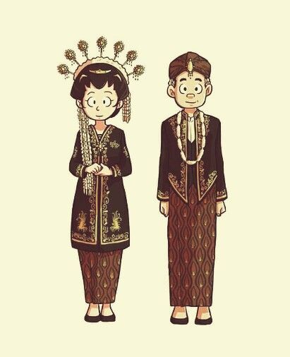 Detail Gambar Karikatur Pengantin Jawa Nomer 10