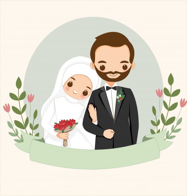 Detail Gambar Karikatur Pengantin Muslim Nomer 25