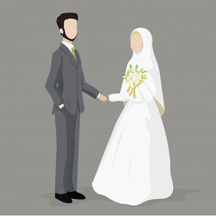 Detail Gambar Karikatur Pengantin Muslim Nomer 26