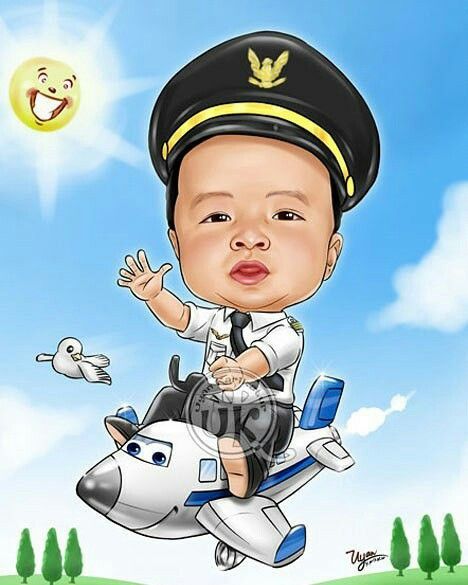 Detail Gambar Karikatur Pilot Nomer 6