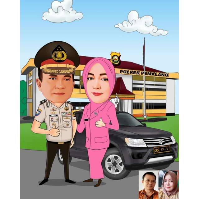 Detail Gambar Karikatur Polisi Dan Bhayangkari Nomer 12