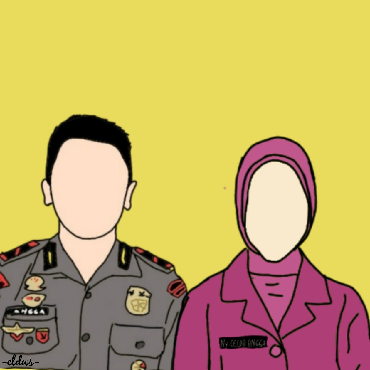 Detail Gambar Karikatur Polisi Dan Bhayangkari Nomer 8