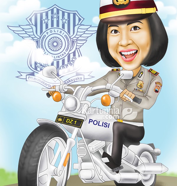 Detail Gambar Karikatur Polwan Nomer 3