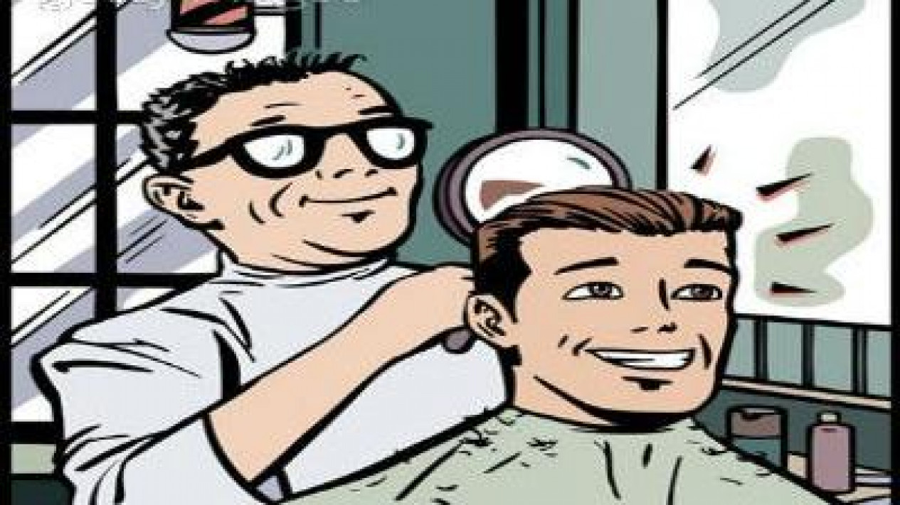 Detail Gambar Karikatur Potong Rambut Nomer 17