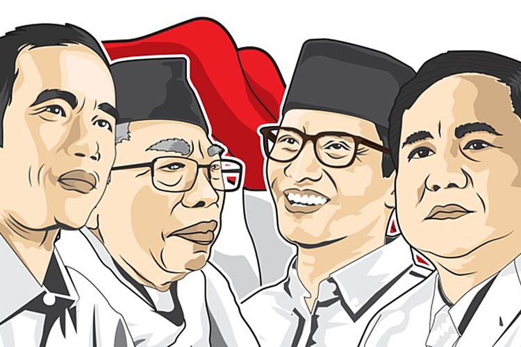 Detail Gambar Karikatur Prabowo Sandi Nomer 3