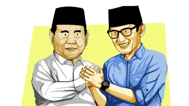 Detail Gambar Karikatur Prabowo Sandi Nomer 6