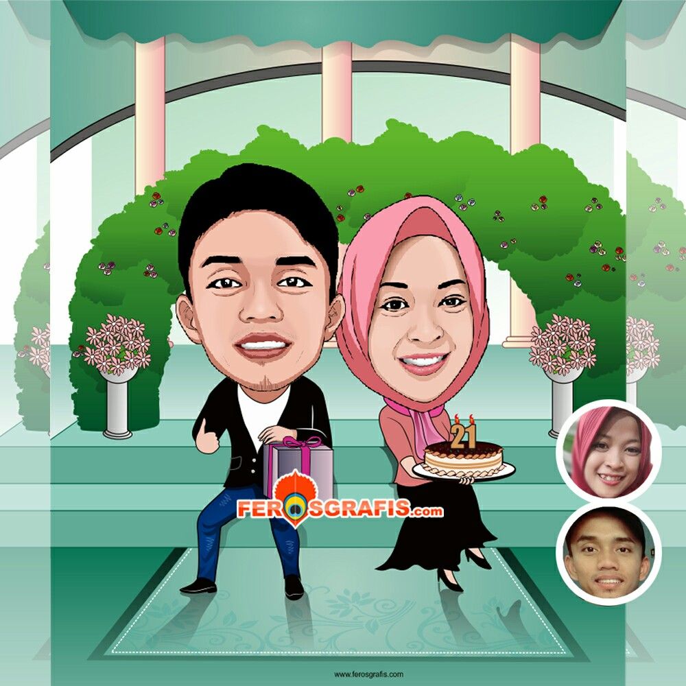 Detail Gambar Karikatur Prewedding Nomer 5