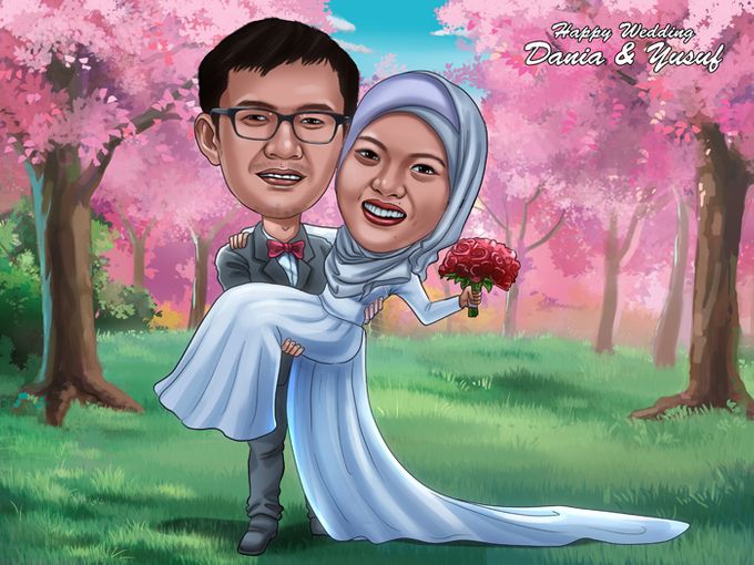 Detail Gambar Karikatur Prewedding Nomer 7