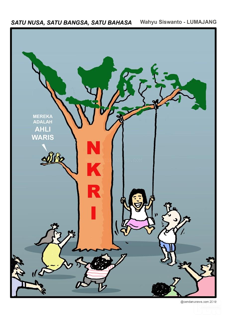Detail Gambar Karikatur Satu Nusa Satu Bangsa Nomer 3