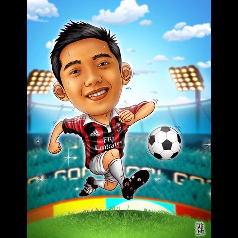 Detail Gambar Karikatur Sepak Bola Lucu Nomer 14