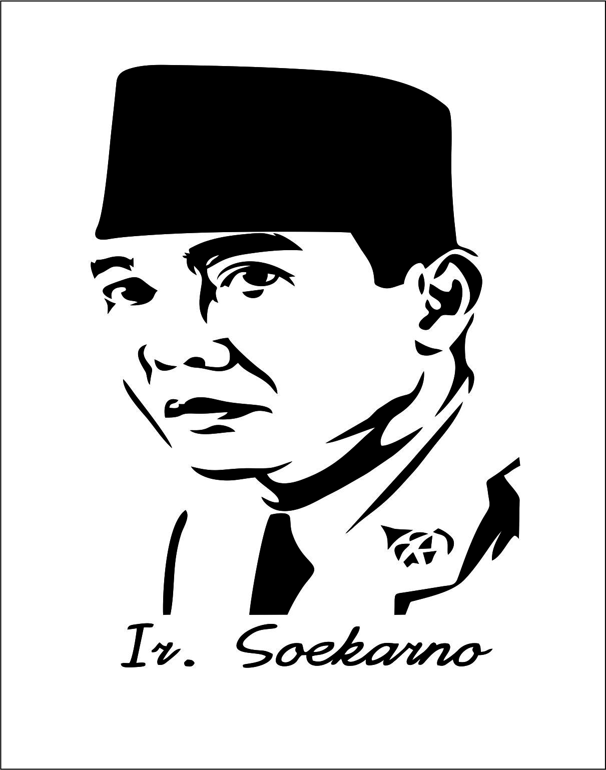 Detail Gambar Karikatur Soekarno Hitam Putih Nomer 20