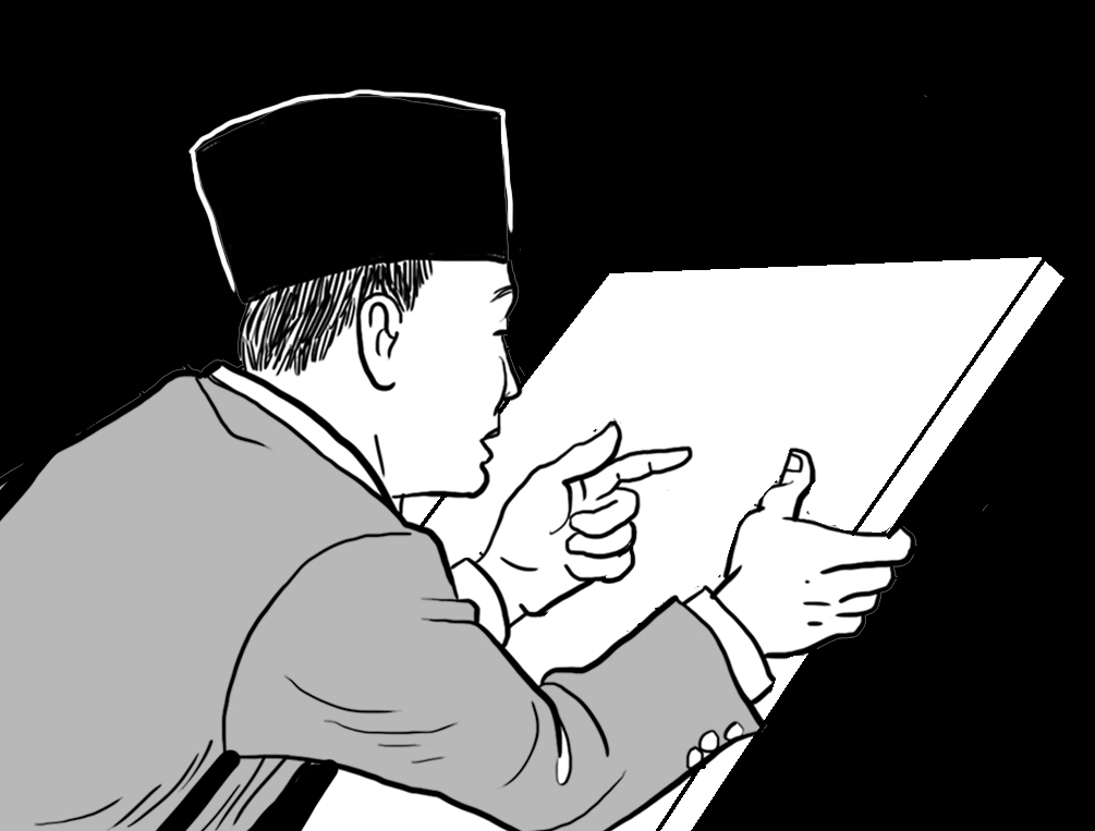 Detail Gambar Karikatur Soekarno Hitam Putih Nomer 39