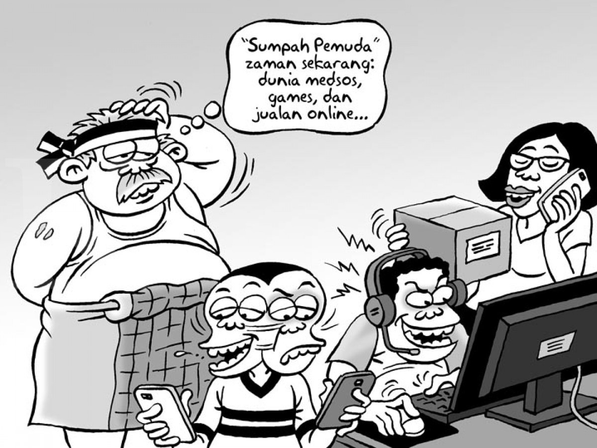 Detail Gambar Karikatur Sumpah Pemuda Nomer 19