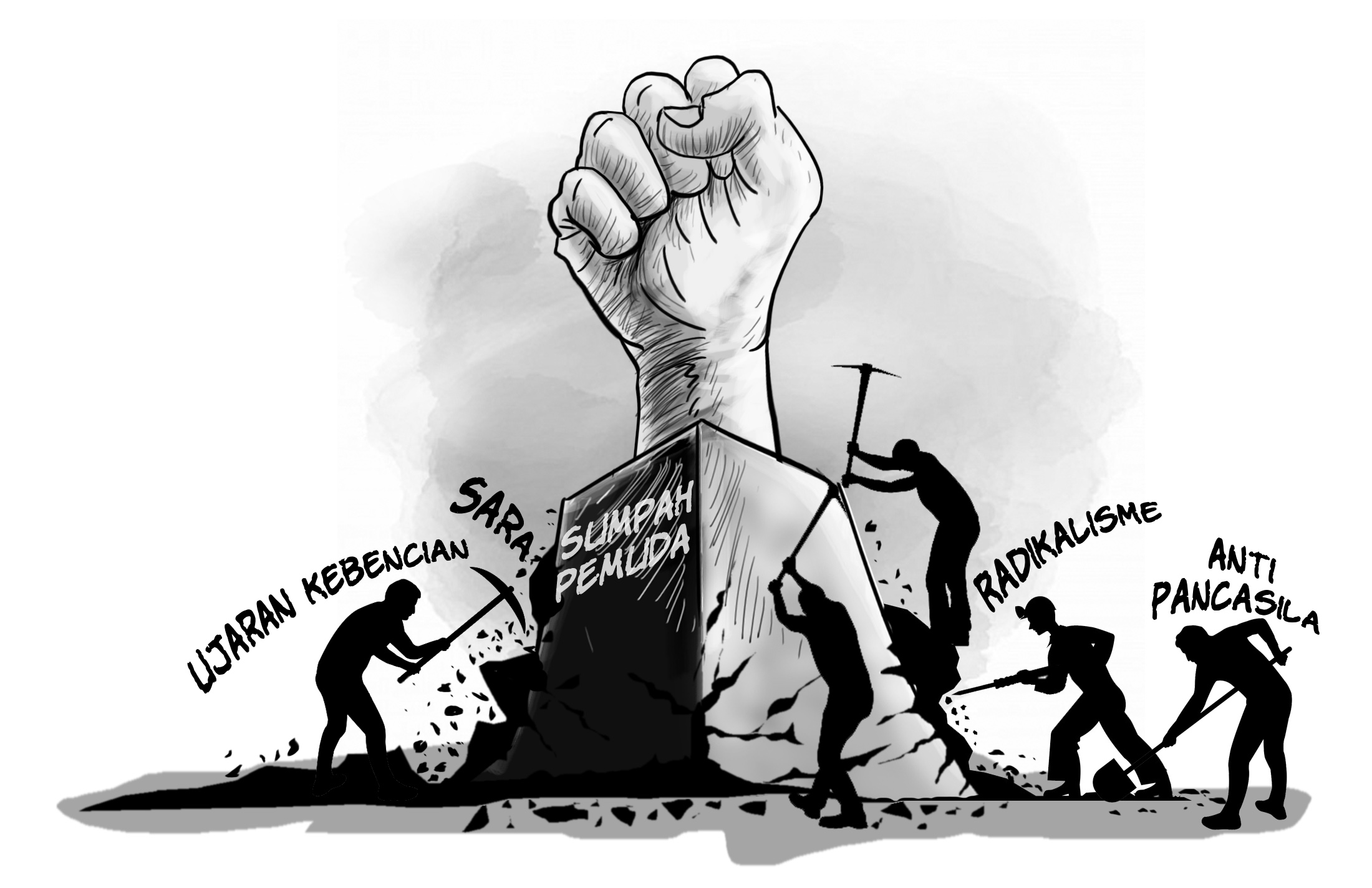 Detail Gambar Karikatur Sumpah Pemuda Nomer 6