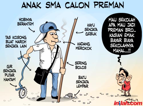 Detail Gambar Karikatur Tawuran Nomer 31