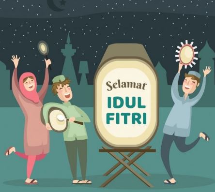 Detail Gambar Karikatur Ucapan Lebaran Nomer 10