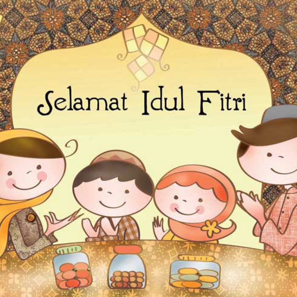 Detail Gambar Karikatur Ucapan Lebaran Nomer 13