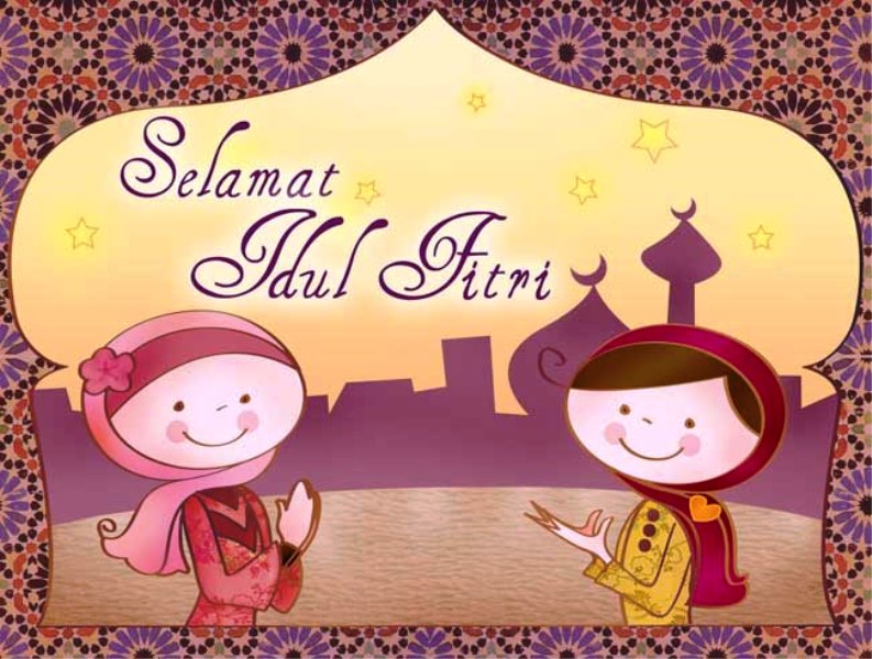 Detail Gambar Karikatur Ucapan Lebaran Nomer 20