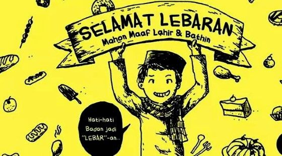 Detail Gambar Karikatur Ucapan Lebaran Nomer 29