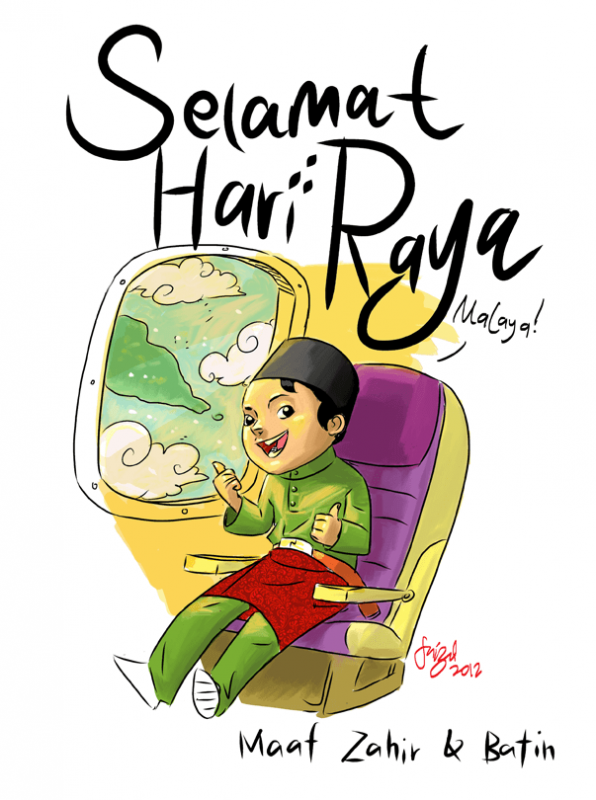Detail Gambar Karikatur Ucapan Lebaran Nomer 41