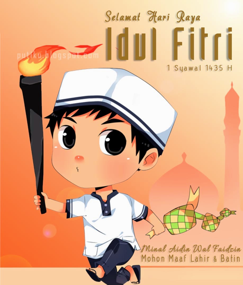 Detail Gambar Karikatur Ucapan Lebaran Nomer 46