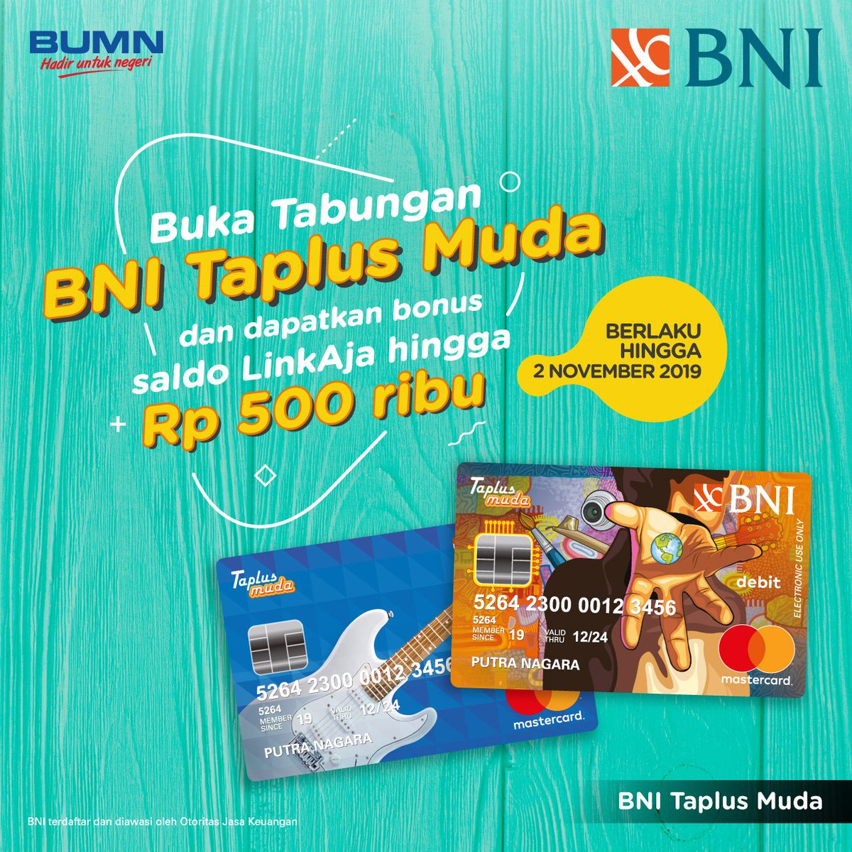 Detail Gambar Kartu Atm Bni Taplus Muda Nomer 2