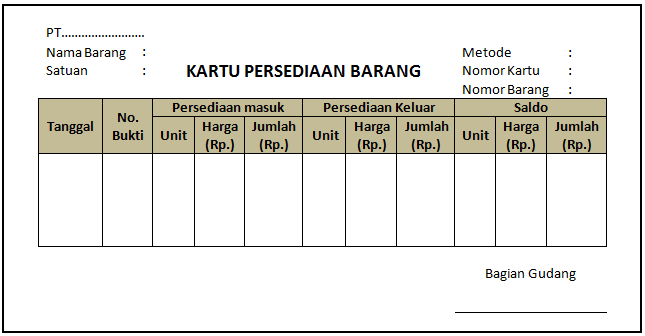 Detail Gambar Kartu Gudang Nomer 15