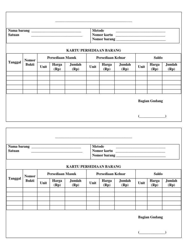 Detail Gambar Kartu Gudang Nomer 27