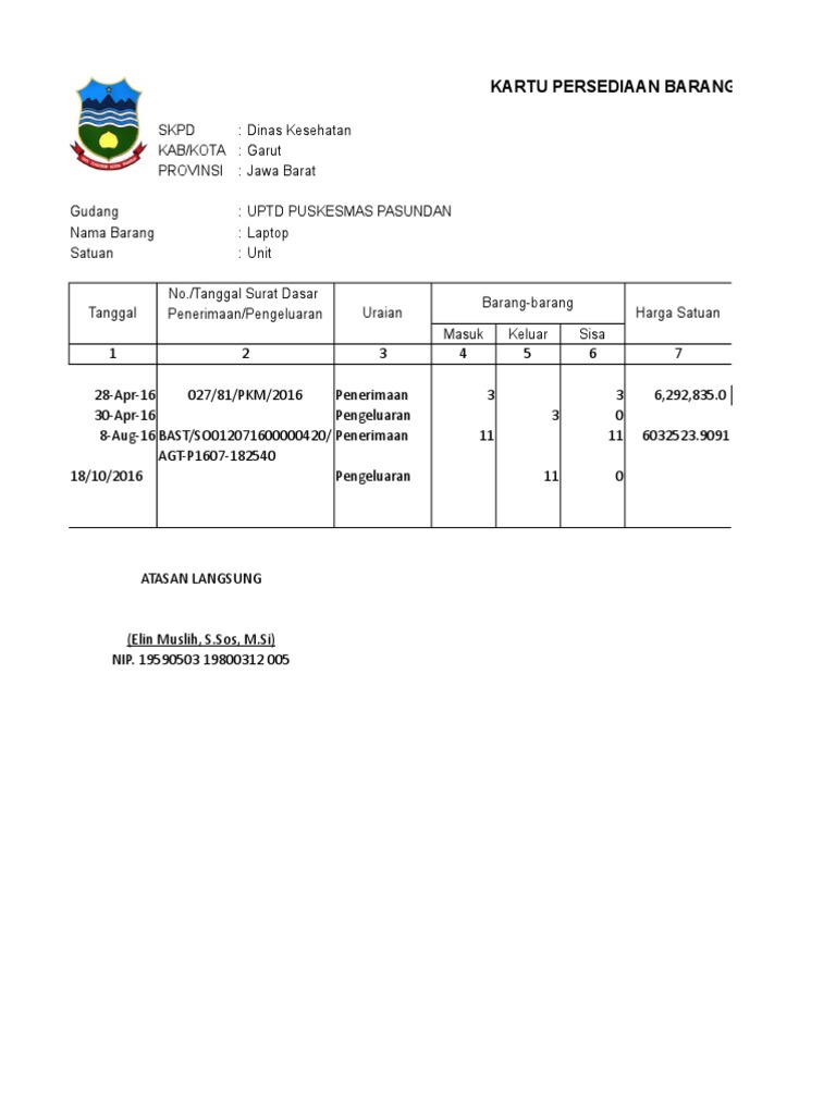 Detail Gambar Kartu Gudang Nomer 33