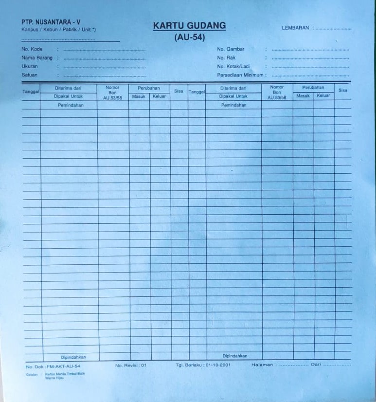 Detail Gambar Kartu Gudang Nomer 47