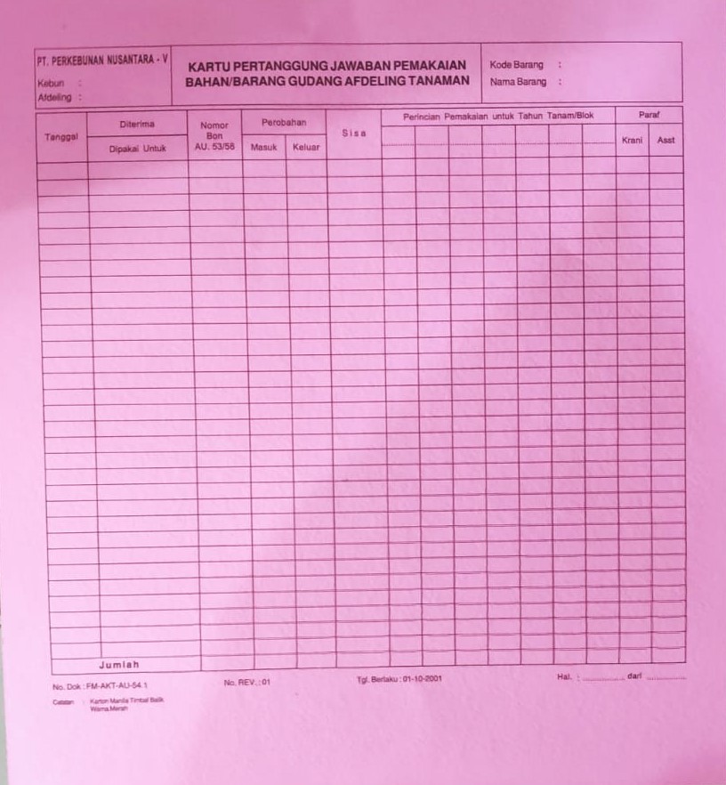 Detail Gambar Kartu Gudang Nomer 52