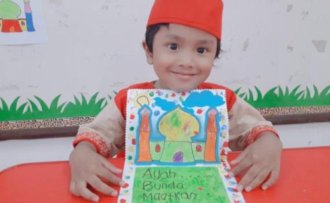 Detail Gambar Kartu Lebaran Anak Tk Nomer 28