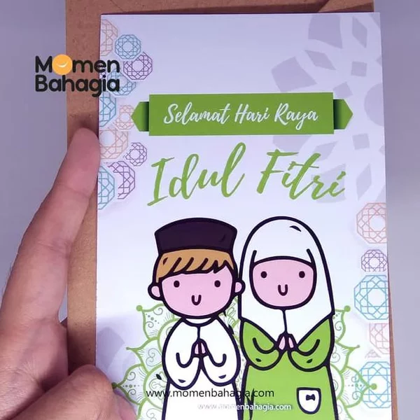 Detail Gambar Kartu Lebaran Lucu Nomer 3